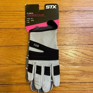 New Never Worn STX Cinch Lightweight Grey Lacrosse Gloves